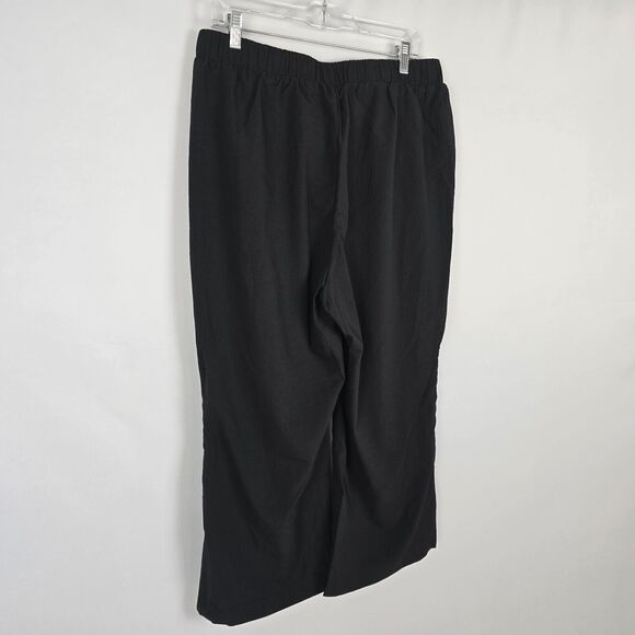 Bloomchic Pants Women's 1X Button Accent Elastic Waist Pocket Black NWT - Picture 14 of 15